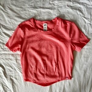 PRE DONATION SALE! "Women's Corset Detail Crop Short Sleeve Top"